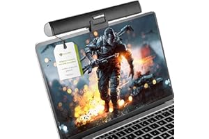 GADGET HERO Soundbar USB - Soundbar per laptop, monitor, PC, TV ecc. + staffa e supporto gratuiti | Ikanoo® N12 originale