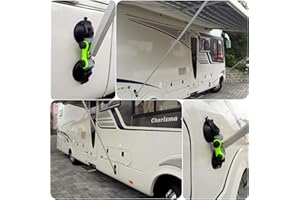 MAJOCOMPTEC Support Mural pour auvent - Support Mural - Support de Fixation - Ventouse - Support pour auvent - pour Camping-Car, Caravane - pour Support Type Thule Omnistor