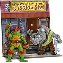 TORTUGAS NINJA - Raphael Vs. Rocksteady Movie Face Off 2 Pack ...