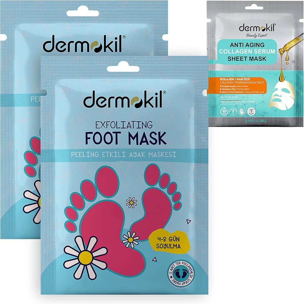 Dermokil Peeling Etkili (Soyulabilir) Ayak Maskesi 30 ml 2 ' li Set