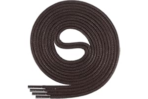 ‎DI FICCHIANO Di Ficchiano runde gewachste Schnürsenkel für Business, Anzug- und Lederschuhe - ø 2-4 mm - Längen 45cm - 200 cm - sehr reißfest - Made in Europa