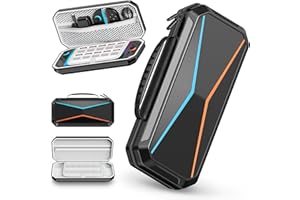 Lmcpa Hart Tasche für 2025 Nintendo Switch 2-Konsole, Reisetasche mit 10 Spielkassetten, PC Schützende Tragbare Hartschalentasche für 2025 Nintendo Switch 2-Konsole und Zubehör, Schwarz