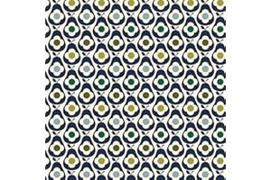 JOLEE TABLECLOTHS Orla Kiely Wipe Clean Oilcloth Table Cloth | Designer Pattern Wipeable Table Cloth Rectangle, Round & Square | Great as an Outdoor Table Cover Or Indoor Kitchen Table Protector