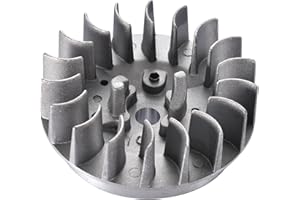 ‎GOOFIT GOOFIT Ziehen Kickstarte Zubehör starten Launcher seilzugstarter Aluminium schwungscheibe voor Ersatz für 2-Takt 47cc 49cc Pocketbike Dirtbike Mini ATV Moto Quad Go Kart