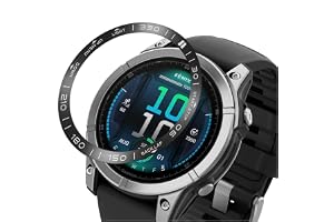 GIOPUEY Bezel ring kompatibel med Garmin Fenix 8 47 mm, Bezel Styling Ring Skyddshölje, aluminiumlegering metall skyddande kl