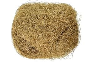 Hamaio Natural coconut fibres, nesting material for birds, comfortable bedding for small birds and animals, nest lining material, for nest building and hiding places