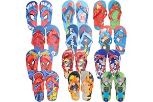 Characters Cartoons Marvel Avengers Spiderman - Enfant - Tongs Flip Flop Chaussons Mer Piscine - Printemps Été - Produit original sous licence officielle