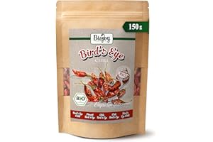 Biojoy Piments Oiseaux BIO Bird's Eye (150 g), gousses entières, très piquant