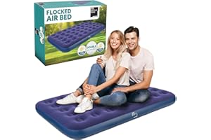 THE SUPPLY CUBE Supply Cube Double Air Bed – Waterproof & Durable Inflatable Mattress for All-Night Comfort – Versatile Camping Bed & Air Mattress for Home or Outdoors - Double Airbed