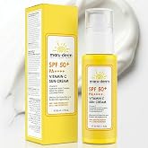 Maruderm SPF 50+ C Vitaminli G&uuml;neş Kremi &ndash; Aydınlatıcı ve Nemlendirici Geniş Spektrum G&uuml;neş Koruyucu, Hyaluronik Asit &amp; Seram