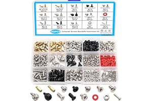 Taiss 502 Pezzi Set di Viti per Computer, Vite per Supporto per schede Madri Vite per PC per ventole per Computer, Case per Computer, Hard Disk, Laptop, SSD, CD-Rom, per Assemblato Computer