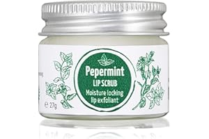 LITTLE ORGANIC COMPANY Peppermint Lip Scrub - 100% Natural, Vegan, Eco-Friendly - 27g