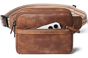 LATMAP 3L Sac Banane Femme Homme - Fanny Pack de Ceinture, Petit Sac de Taille et Poitrine Élégant pour Femme