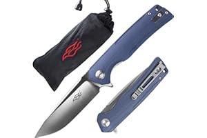 Firebird Ganzo FH91-GY Coltello Pieghevole Tascabile D2 Lama in Acciaio Manico G10 con Clip per Attività Ricreative All'aperto Caccia Pesca Coltello da Campeggio - Grigio
