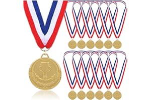 STHGDONA 12 Pièces Médailles Métal, Médailles pour Enfants, Médaille Olympique, Médailles Sport, Médailles du Gagnant, pour Trophée, Jouets, Sports, Fête, Anniversaire