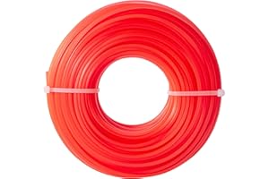 LANSENSU Diameter 2.7mm Round Nylon Grass Trimmer Line 63m Grass Weed Trimmer String Line Rope for Park Garden, 1 Pcs