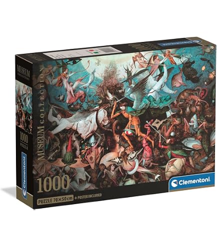 Clementoni Puzzle 1500 Pièces Museum Babel Tower – Compact Box, Image Attrayante, Fabriqué En Italie, Qualité Premium Adultes