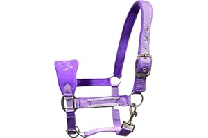 Countrypride LUXURY FLEECE UNICORN HEADCOLLAR WITH LEAD ROPE FULL-MINI SHETLAND (Purple, Mini Shetland)