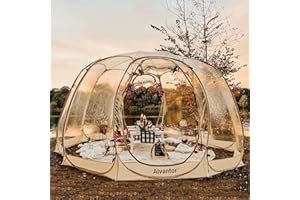 Alvantor Bubble Tent Pop Up Gazebo, 12-15 Person Igloo Dome Garden Patio Canopy Shelter, Large Premium Oversize Instant Greenhouse Weather Pod for Party Event, Cold Protection