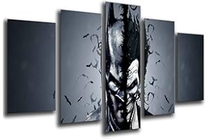 CUADROS CAMARA Quadro Su Legno, Supereroi, Batman, Joker, 165 x 62cm, Stampa in qualita fotografica. Ref. 26432