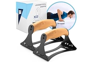 ‎ELANI ELANI - Liegestützgriffe Holz mit gelenkschonenden Griffen & sicherem Stand - ideal als Calisthenics Equipment für Push ups oder als Handstand Griffe - auch als push up bars & Handstand canes