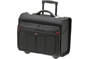 Bowatex Aktenkoffer Pilotenkoffer Laptop Trolley Schwarz 47 cm Davidts