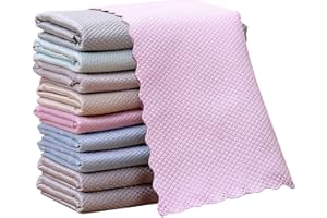 Kyduu Pack de 10 Paños de Microfibra, Paño de Limpieza de Microfibra, Paño Microfibra Especial, Bayetas Microfibra, paños de Limpieza de Cristal de Microfibra, Microfibra para Cristales (30 x 40 cm)