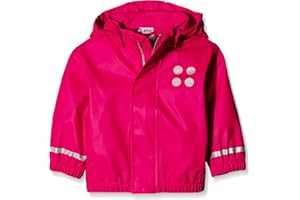 KABOOKI Lego Wear Kurtka przeciwdeszczowa dla dziewcząt Jane, Czerwony, 4 Lata