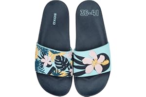 soxo Bunte Badelatschen Damen Comfort Flip Flops Badeschlappen Bunt Zehentrenner 3 Größen