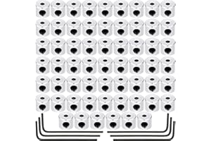 Leinuosen 60 Pieces Pin Keepers Locking Clasp Pin Backs Replacement with Wrench