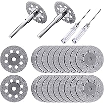 Universal 30mm Diamond Cutting Discs 20 Pcs Mini Cutting Discs Flex Discs With 4