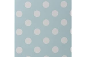 JOLEE TABLECLOTHS Duck Egg and White Polka Dot PVC Vinyl Wipe Clean Tablecloth 140cm (55") x 100cm(39")