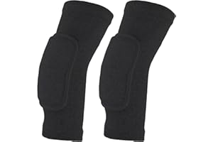 Amabro 2 ochraniacze na łokcie do siatkówki, ochraniacze kompresyjne, ochraniacze na łokcie, oddychające bandaże na łokcie z grubą gąbką, wsparcie bransoletki (czarne)