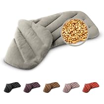 Coussin Chauffant Micro-ondes Leschi - 50x20 Cm - Coton Bio, Graines De Blé Bio - 8 Compartiments - 5