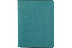 RHODIA 168103C - Conférencier Porte-Documents Paon - pour Bloc-Notes et Carnets A5 ou A5+ - Dimensions Fermé 19,5x25,5 cm - Pochette pour Tablette - Simili Cuir Premium