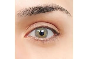 LENTES DE CONTACTO VIP Rock VIP Lentillas de Color Gris y Verde con diseño super natural 2 Lentes de contacto anuales + portalentes + pinza + aplicador