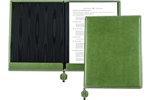 ‎DELMON VARONE - FINE LEATHERGOODS MADE IN GERMANY DELMON VARONE - Urkundenmappe in DIN A4 mit schwarzer Kordel aus veganem, nachhaltigem Eco Kunstleder (grün)- Dokumenten-Mappe mit 2 Einsteckleisten für Unterlagen, Dokumente, Zeugnisse & Urkunden