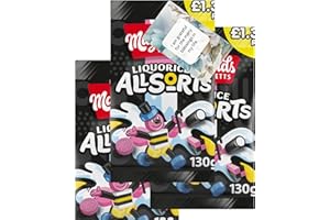 Liquorice Allsorts Sweets Bag Candies Bundle 130 g (3 Pack) – By Oerich Gift