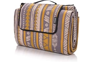 ‎METEOR meteor Extra Large Picknickdecke mit wasserdichter Unterseite XXL sanddichte campingdecke Outdoor stranddecke tolle Picknick-Matte groß Thermo isoliert Camping-Decke für Park Garten Strand