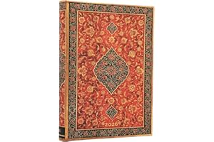 PAPERBLANKS 2026 Layla (Persian Poetry) Midi 12-month Day-at-a-Time Hardcover Flexi Dayplanner 2026 (Elastic Band Closure)