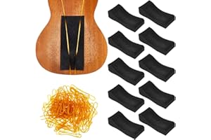 YESHONE 10 Pcs Children Violin Shoulder Rest Sponge Foam Violin Shoulder Pads Kids Soft Violin Sponge with Rubber Bands for Wedding Concerts Party, 5.51 x 1.57 Inch