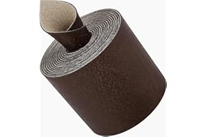 GORGECRAFT Tiras de Cuero de Búfalo de Grano Sintético Marrón de 50 mm de Ancho 2 m Suministros de Cuero de Un Solo Lado Texturizado Rollo de Cuero Sintético Mate para Coser DIY Craft Joyeros Cajas