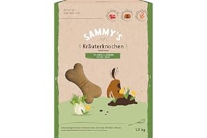 SAMMY'S HUNDESNACKS Sammy's - Ossa di erbe aromatiche, spuntini per cani al forno delicatamente, ossa di erbe con agnello fine, 1 kg