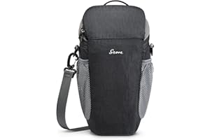 S-ZONE Torba na aparat DSLR/SLR wodoodporna obudowa na aparat dla fotografów kabura kompatybilna z Nikon Canon Sony, Czarny, Wygodny plecak codzienny