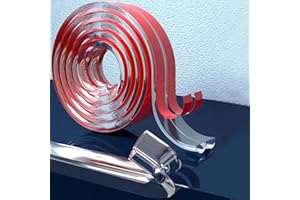 PROCHOSEN Protection de bords en silicone pour enfants - Protection transparente pour coins de table - Protection de bords de meubles pour armoires de table, tiroirs (2 cm x 3 m)