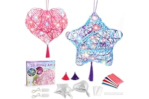 lelechong Giochi Creativi Bambina 9 10 Anni, 2 Pacchi Lavoretti Creativi 11 12 Anni con Stringa LED, Idee Regalo Natale Pasqua Compleanno per Ragazzo Ragazza 8-13 Anni