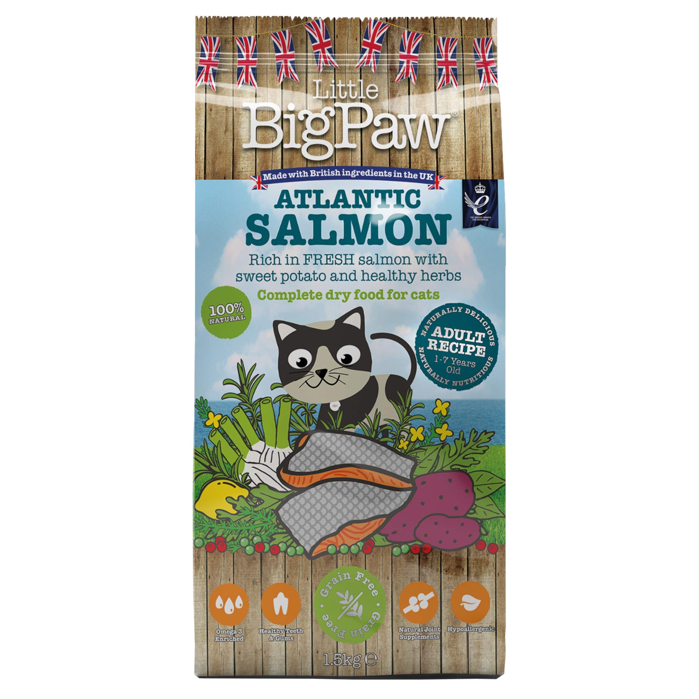 Little BigPaw Atlantic Salmon Complete Food for Adult Cats 1.5 kg
