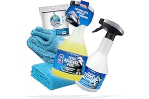 ‎DETAILMATE Motorrad Reinigung, Trocknen & Detailer Bundle - Dr. Wack S100 Total Reiniger + Bike Detailer S100 Schnellreiniger+ Nuke Guys Gamma Dryer Trockentuch + Waschhandschuh & Poliertuch 40x40cm