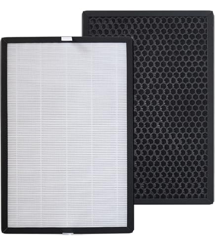 PU4025 HEPA y filtro de carbón activado para Rowenta Tefal PU4010, PU4015, PU4020, PU4020F1, PU4025 Filtro de aire de repuesto para purificador de aire, XD6070F, XD6074F0, XD6060, filtro de XD6060F0