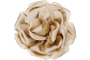 PATIKIL Silke satin blomma broschstift, stor pion blommig kavajnål